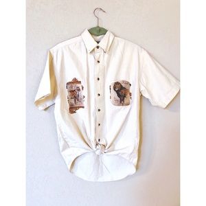 VINTAGE Canvas Safari Shirt